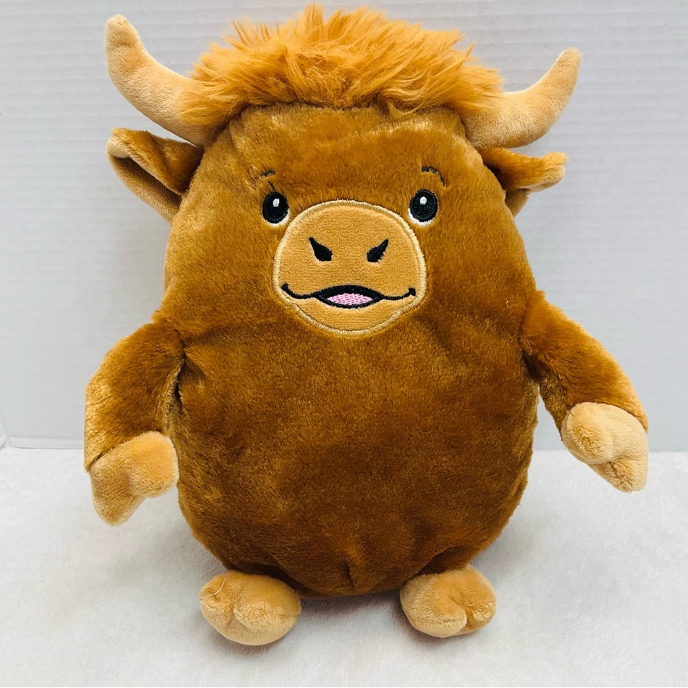 Progressive Plush 12” COLLIN Brown Heifer Highland Bull Cow Plush Farm Toy
